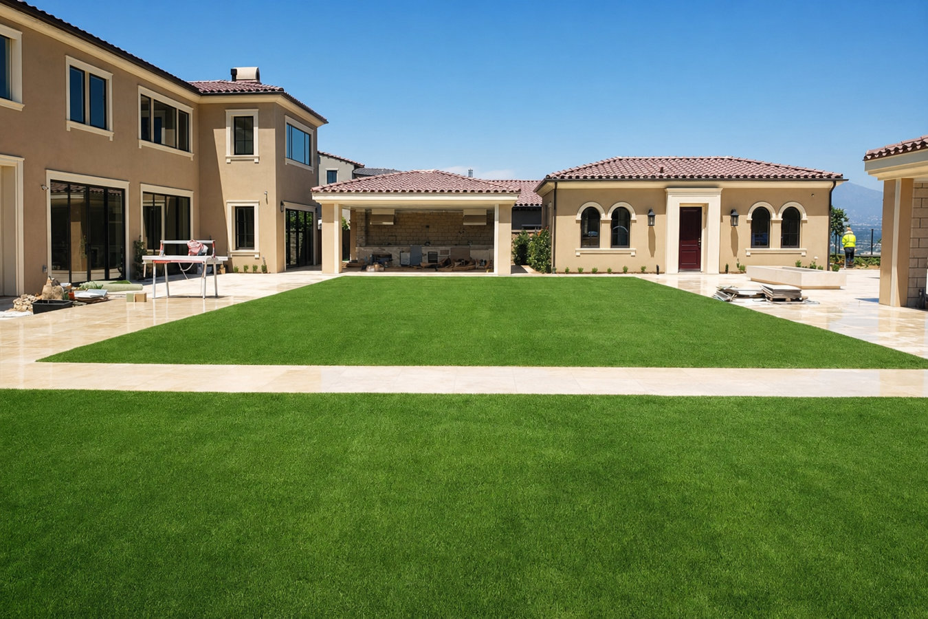 Artificial turf installation